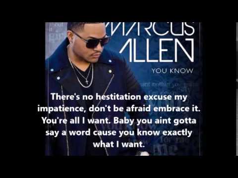 Marcus Allen   You Know (lyrics)