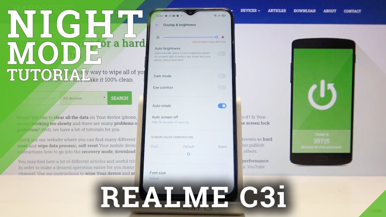 How to Enable Night Mode on REALME C3i – Enable Dark Mode