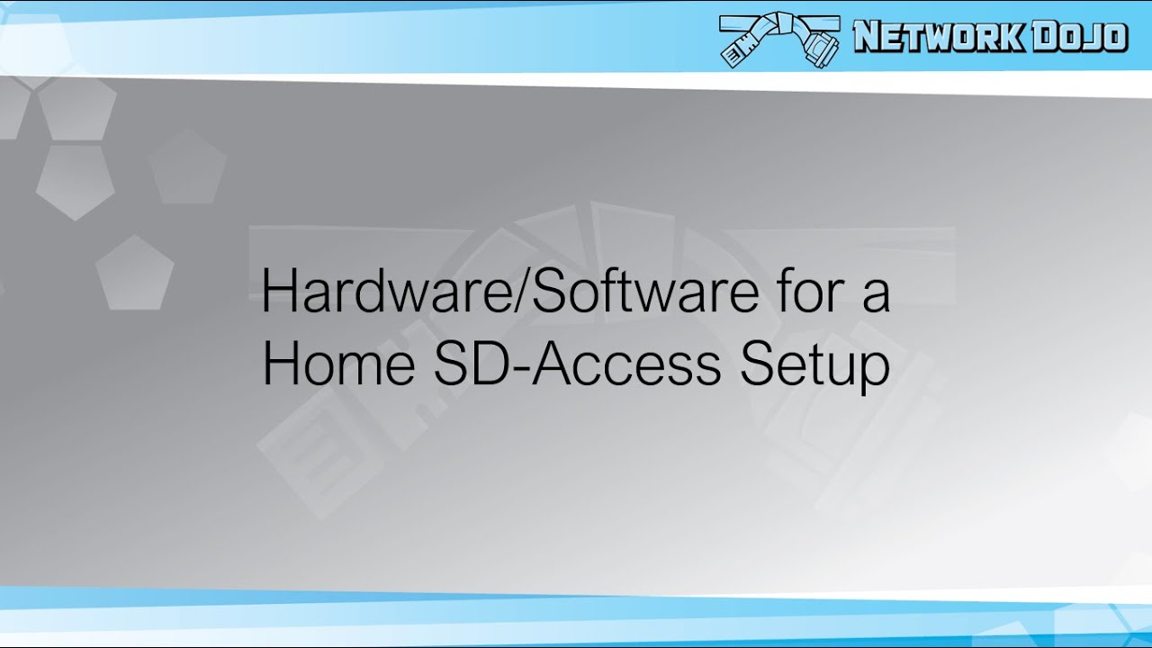Hardware and Software for a Home Lab Cisco SD-Access Setup