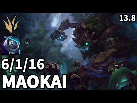 Maokai Jungle vs Kindred - KR Master  | Patch 13.8