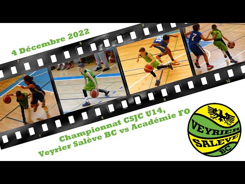 Match U14 CSJC contre Académie FO (Fribourg), 4 décembre 2022, Full Highlights