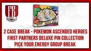 2 Case Break Pokemon Ascended Heroes First Partners Deluxe Pin Collection Pick Your Energy Group