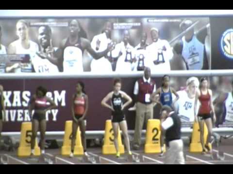 01-09-16 Texas A&M Indoor Invitational Girls 60m hurdle Prelims