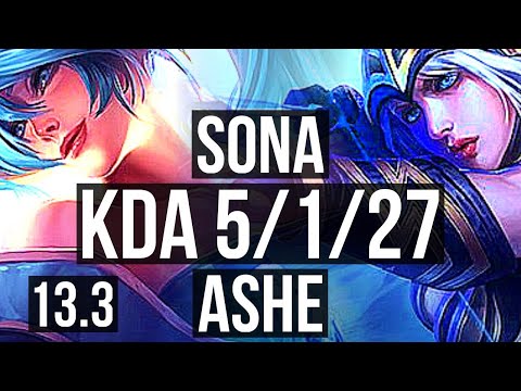 SONA & Ezreal vs ASHE & Jhin (SUP) | 5/1/27, 900+ games, 1.1M mastery | EUW Master | 13.3