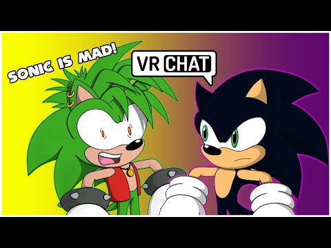 Movie Sonic Meets Fleetway In VR CHAT!! 