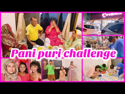 Sara’s birthday | our family did Panipuri challenge 😂 | kids dance | super fun day | ibrahim family