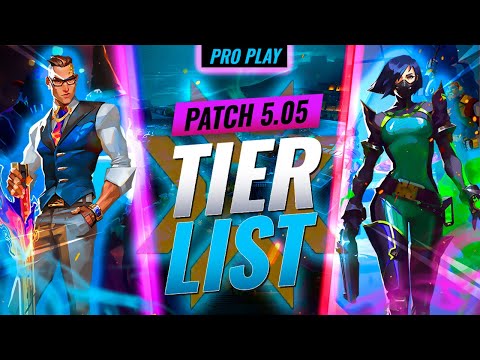 NEW UPDATE: BEST Agents Tier List From PRO PLAY! - Valorant Patch 5.05