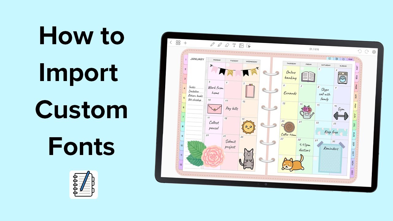 How to import custom fonts | Penly app tutorial