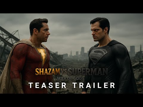 SHAZAM VS SUPERMAN: WAR OF GODS – Teaser Trailer | Henry Cavill & Zachary Levi | (AI Concept)