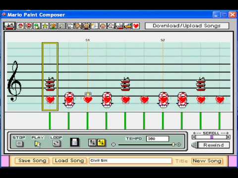 Boy Kill Boy - Civil Sin (mario paint composer)