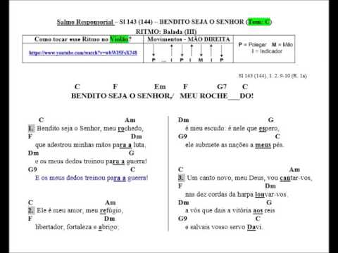 SALMO 143 (144) - BENDITO SEJA O SENHOR, MEU ROCHEDO! (Arq. Goiania) - CATÓLICA