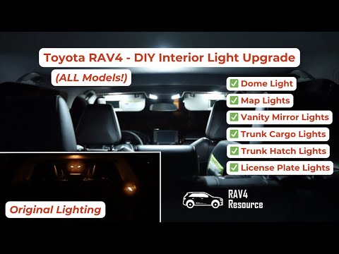 Upgrade Your RAV4's Interior Lights - HUGE Difference! [Easy Install]
