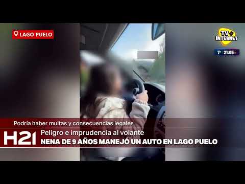 URGENTE: Imprudencia al volante. Un padre filmó a su nena de 9 años manejando.
