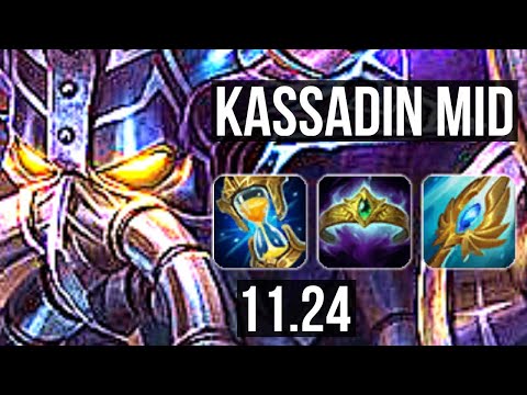 KASSADIN vs ZED (MID) | 2.1M mastery, 10/2/8, Rank 8 Kassadin, 700+ games | KR Grandmaster | 11.24