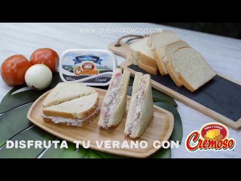 Sandwich con Queso Crema Cremoso