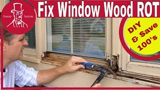How to Repair a Rotted Window Frame | Fix Rotted Window Sill From Outside
