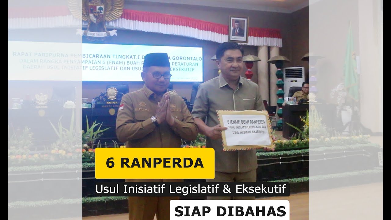 Enam Ranperda Inisiatif Legislatif dan Eksekutif Siap Dibahas