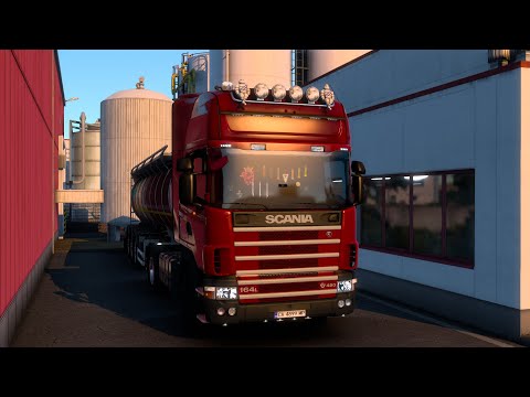Euro Truck Simulator 2-SCANIA 164L 480 V8 (26t)Bulgaria-Romania