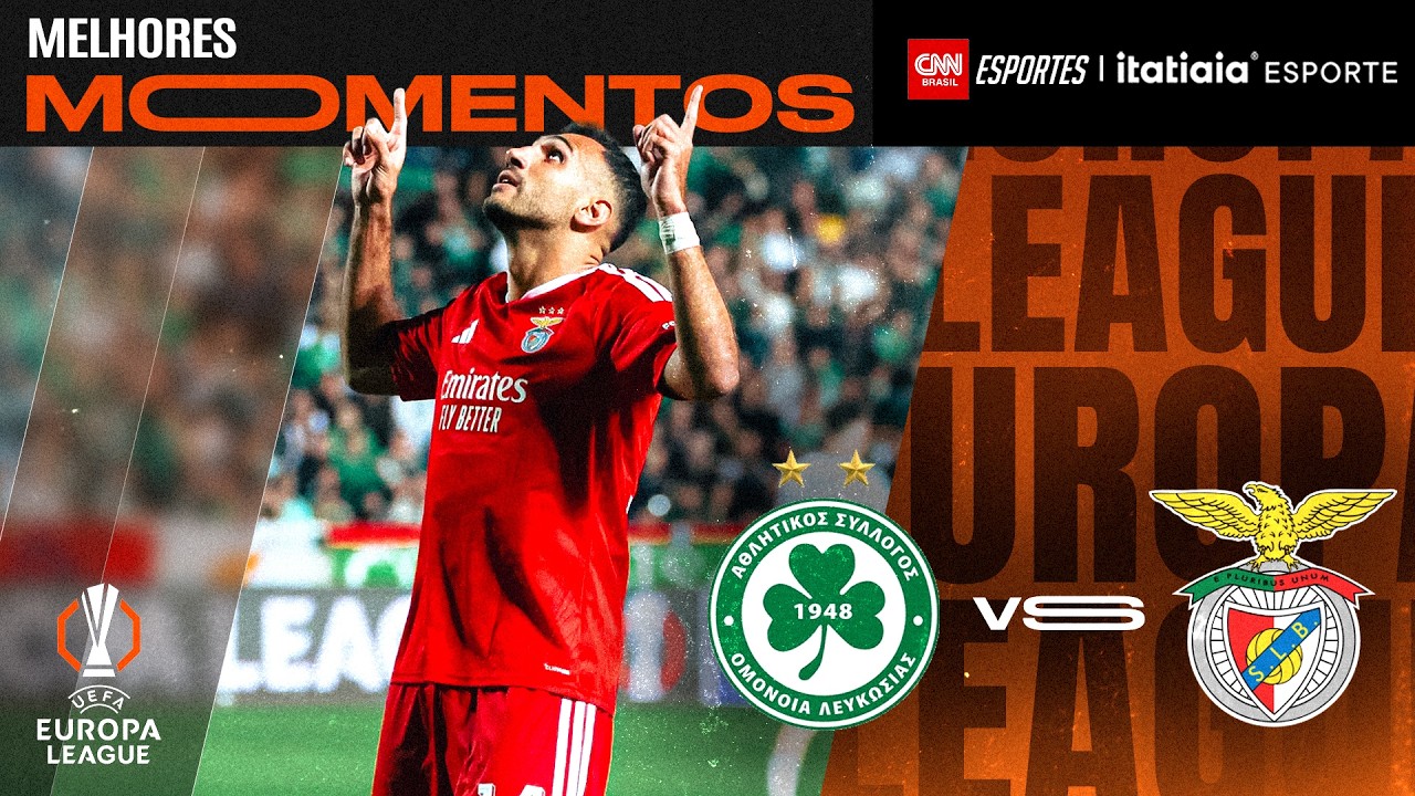 Omonia 1 x 4 Benfica: veja os melhores momentos do jogo da Europa League