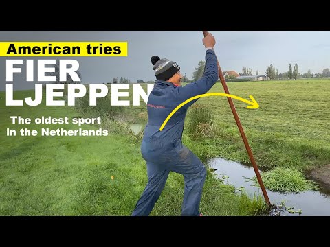 American Tries Oldest Dutch/Frisian Sport Fierljeppen