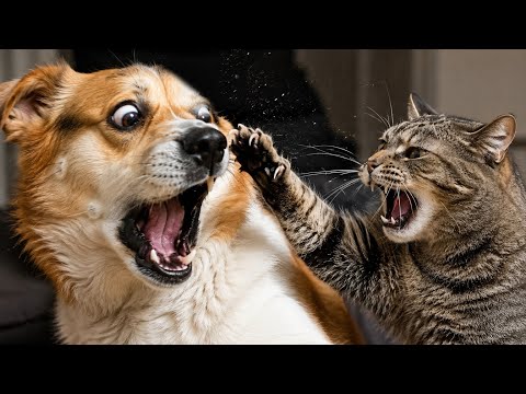 Funniest Cat Vs Dog Moments🤣 Try Not To Laugh😂