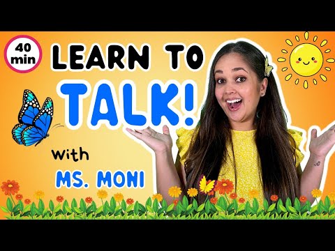 Learn To Talk With Ms Moni | New Words, Fruits, Insects & Colours | Toddler Speech, Music & Signing