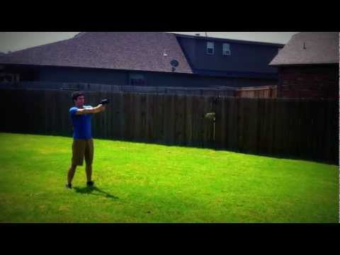 Firing the Net Launcher aka the Peacemaker Net Gun