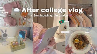🌱After college vlog | night routine, living alone in London | from Bangladesh 🇧🇩