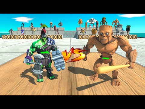 Brainrot Team vs Superheroes - Animal Revolt Battle Simulator