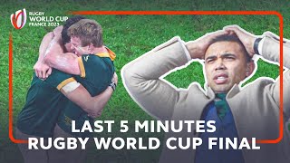 Closing moments of the Rugby World Cup 2023 final with Bryan Habana