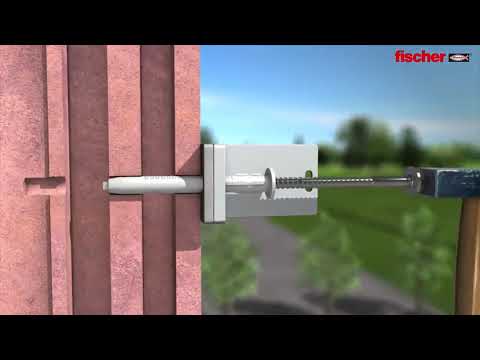 Chevilles nylon longues à vis avec collerette - FUR FISCHER