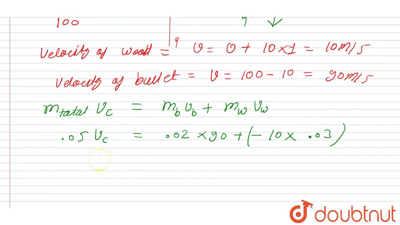 A piece of wood of mass 0.03 kg is dropped from the top of a building 100 m high. At the same time