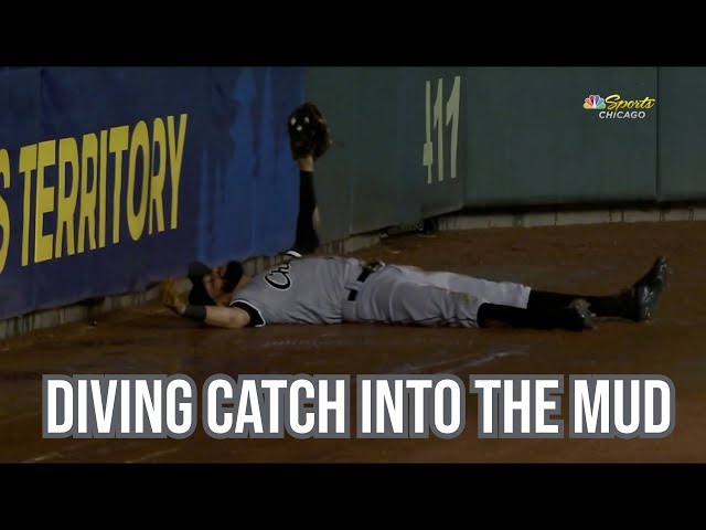 Billy Hamilton makes diving catch in the mud and rain, a breakdown