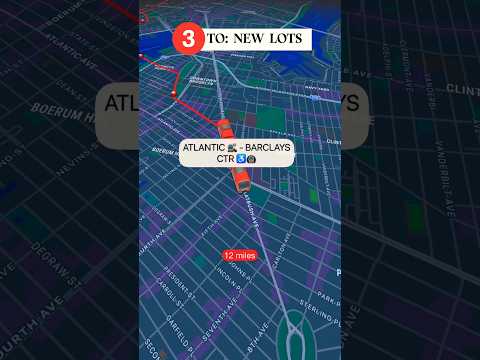 NYC Subway 3 Train (Harlem to New Lots)  #nycsubway #animation