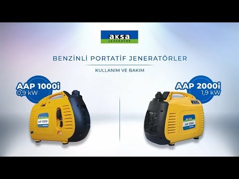 Aksa Power Generation - AAP 1000i - 2000i Portable Generator Usage