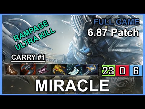 Miracle Sven 6.87 Kill Full Game