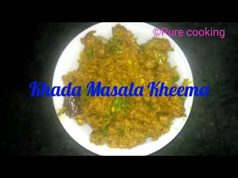 Kheema||Hara MASALA KHEEMA||Khada masala kheema||khada Keema recipe