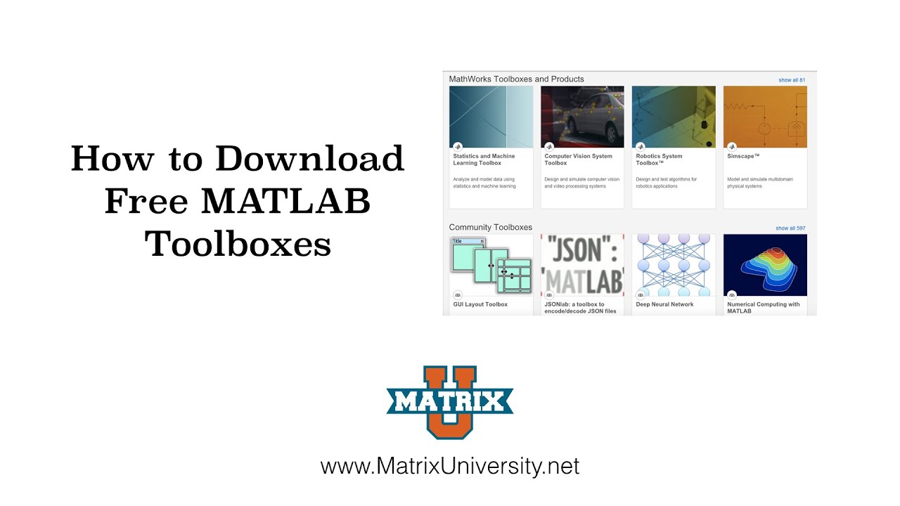 Download Free MATLAB Toolboxes