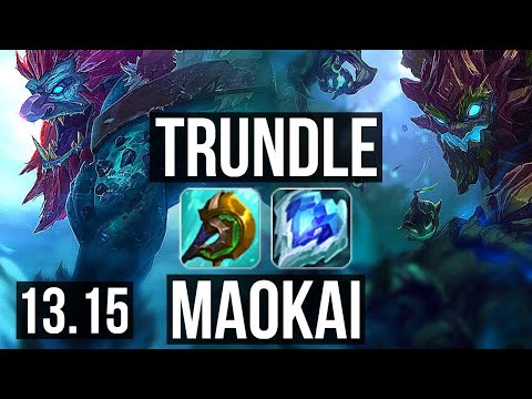 TRUNDLE vs MAOKAI (JNG) | 6/1/8, 600+ games, 1.2M mastery | EUW Diamond | 13.15