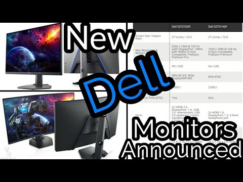 New Dell Monitors Announced - Dell S2721DGF x S2721HGF