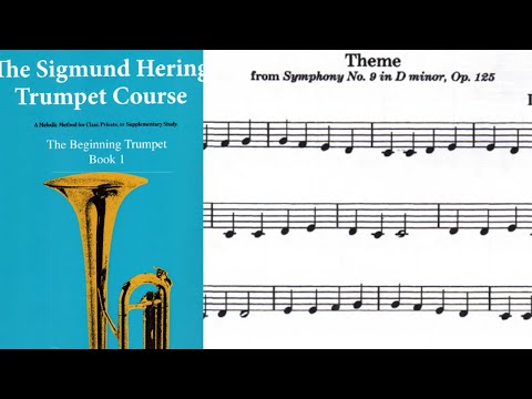 🎺 [TRUMPET METHOD] Book 1 of Sigmund Hering's Method 24: Ode to Joy, Beethoven for Beginners