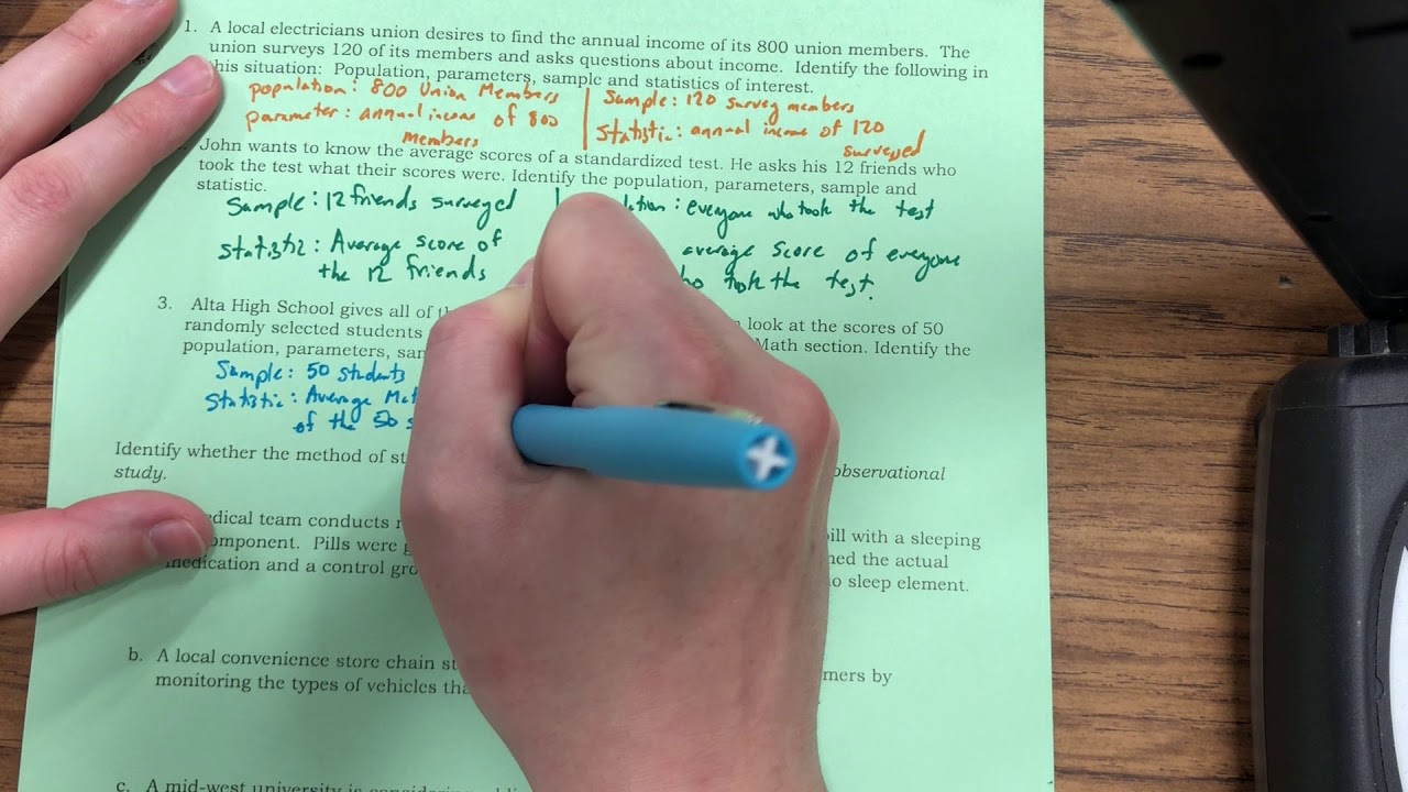 Sec 3 Notes 5.4 Sampling Techniques