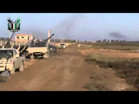 كتيبة الله أكبر تتصدى للطيران الحربي في معركة مطار ديرالزور العسكري