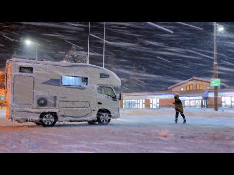 Aomori → Nagano 10 hours 530 miles winter highway trip overnight in the car