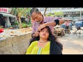 Cosmic Head Massage By Waris Barber Stress Anxiety Relief For This Cute Lady Indian ASMR