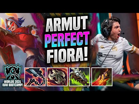 ARMUT PERFECT GAME WITH FIORA! 🔥WORLDS BOOTCAMP EUW🔥 - MAD Armut Plays Fiora TOP vs Gangplank!