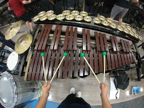 Broken arrow indoor percussion 2022 xylo cam-Erick
