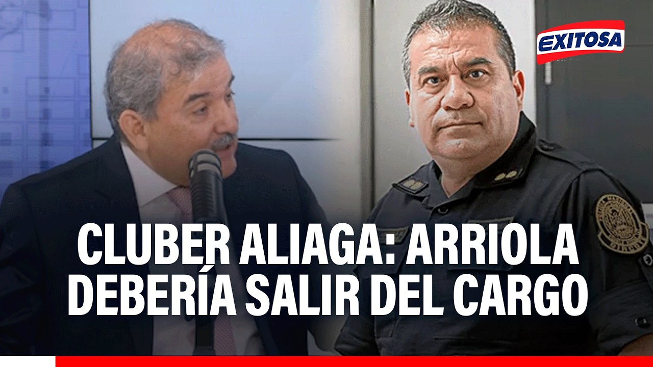 🔴🔵 Óscar Arriola debería ser removido como jefe de la PNP, sugiere Cluber Aliaga: "Hay deficiencias"