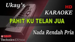 Download lagu UKAY'S - PAHIT KU TELAN JUA ( NADA RENDAH PRIA ) || KARAOKE mp3