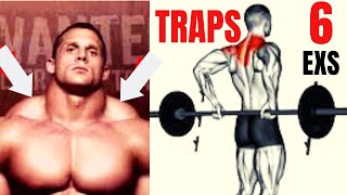 TRAP WORKOUT -MASSIVE / 6 best Barbell  exericises for bigger traps